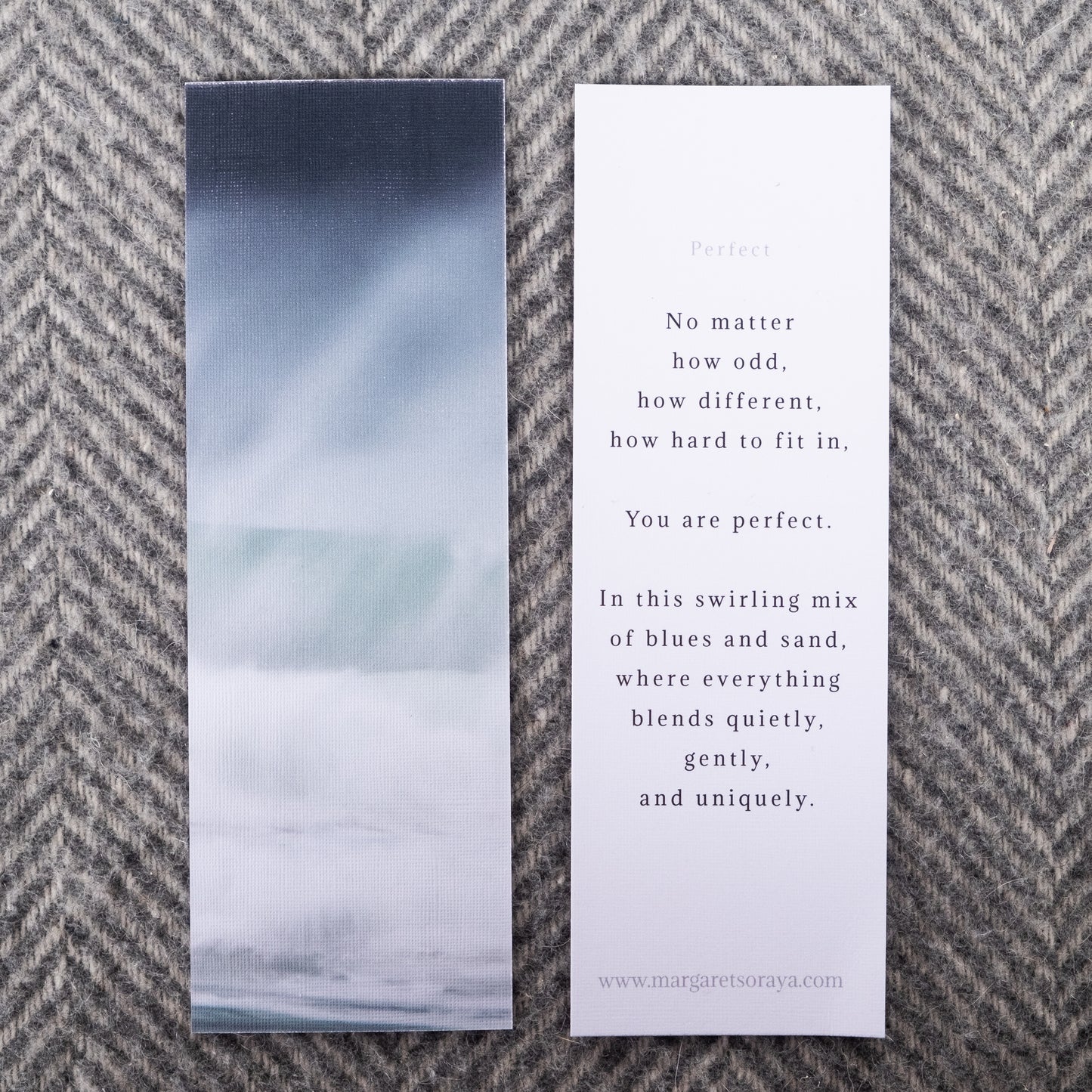 Perfect Bookmark - poem and photograph