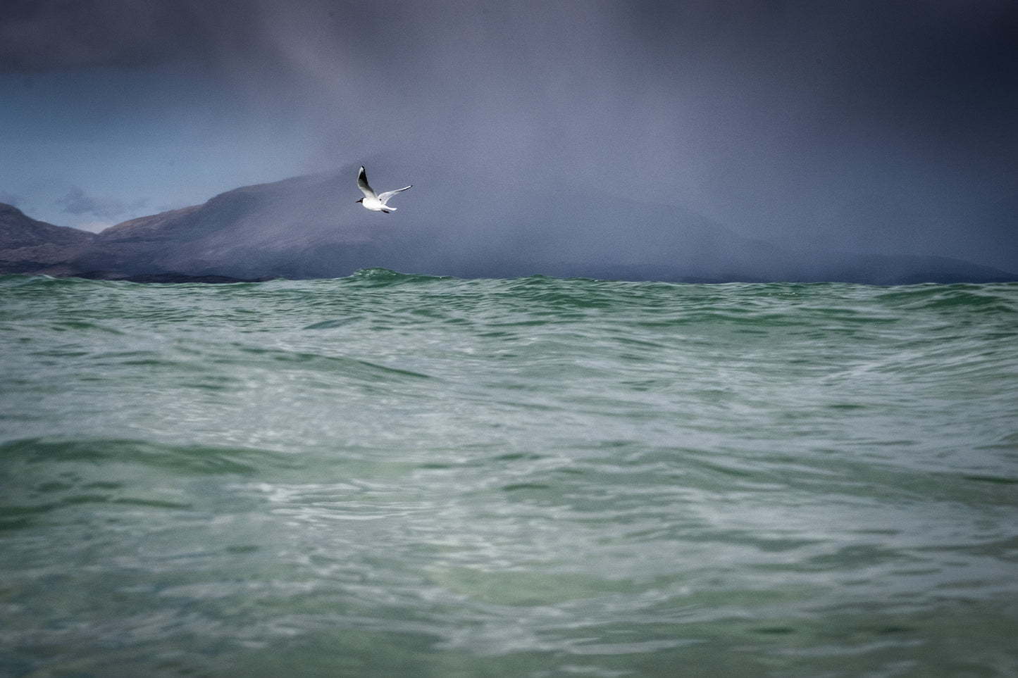 Snow storm approaching, Horgabost, Isle of Harris VI- Photographic print