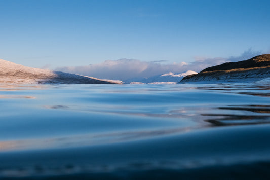 Luskentyre Snow, Isle of Harris II-  Photographic print