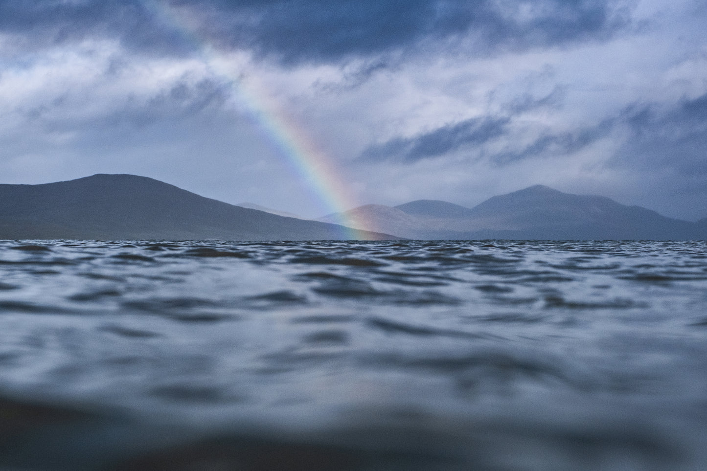 Rainbow over Horgabost, Isle of Harris I-  Photographic print