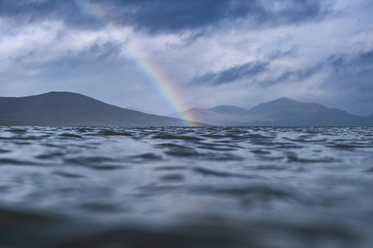 Rainbow over Horgabost, Isle of Harris I-  Photographic print