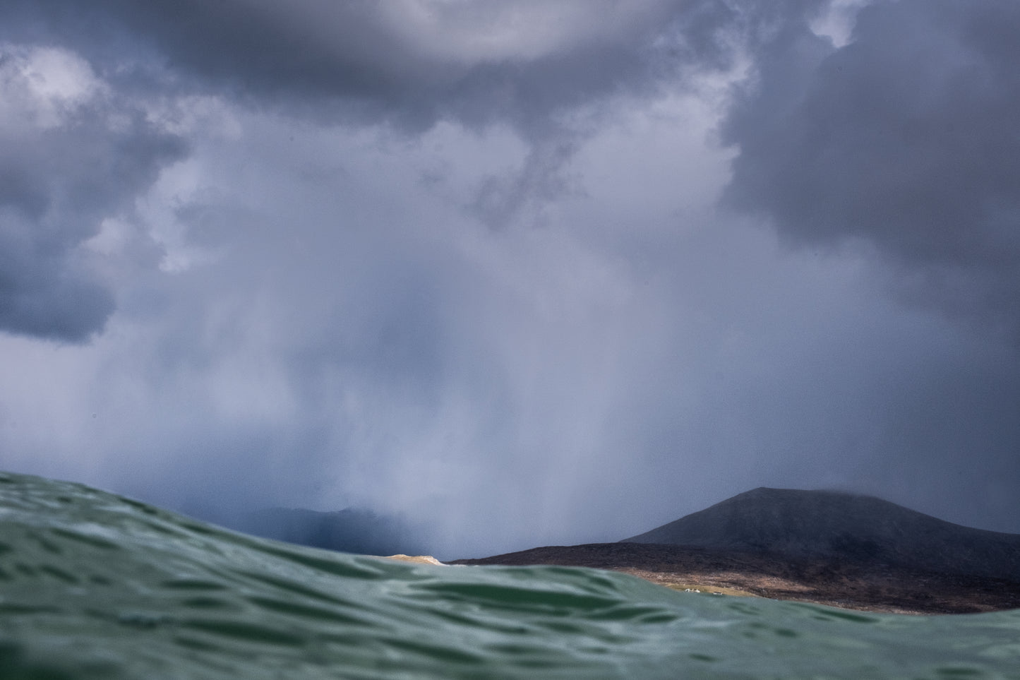 Snow storm approaching, Horgabost, Isle of Harris III-  Photographic print