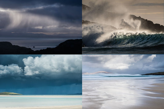 Set of 4 greeting cards - Winter Light