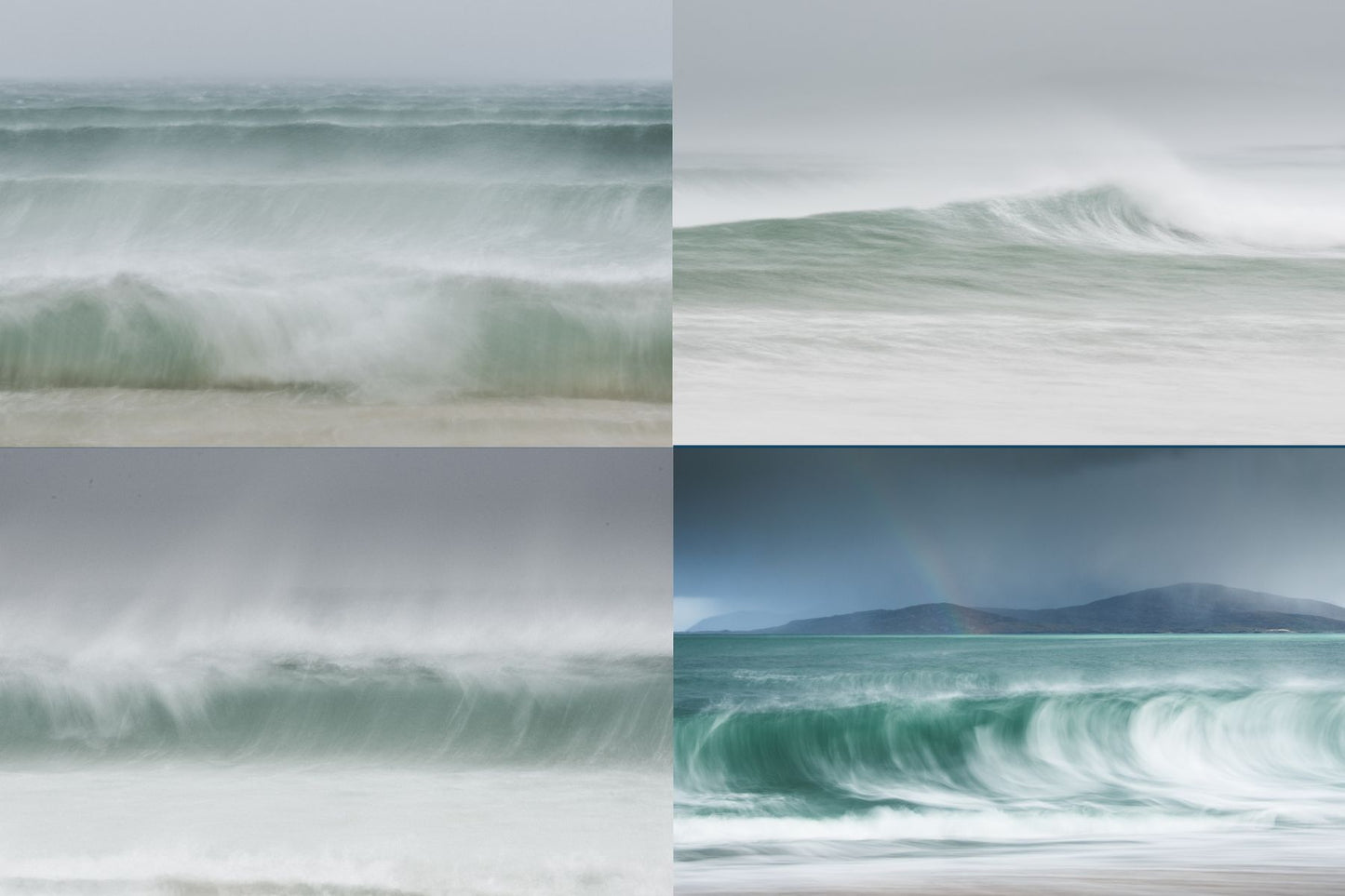 Set of 4 greeting cards - Harris Waves